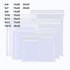보온보냉 오토바이 자전거 백팩 배달통 포장 100pcs 지퍼 잠금 비닐 봉투 작은 가방 에 대 한 투명 플라스틱 파우치 다시 닫을 수 있는 보관 0.08mm, 01 6x8cm 100 Piece, 100개