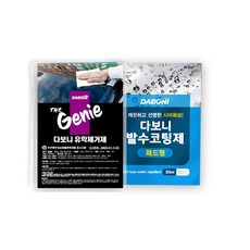 다보니 자동차 유리 발수코팅제 패드형 2p + 유막제거제 세트, 1세트