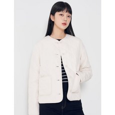 [에잇세컨즈] 아이보리 퀼팅 경량 리사이클 패딩 점퍼 리뷰후기