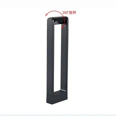 조정 가능한 방향 조명 잔디 빛 현대 풍경 안뜰 야외 방수 LED 램프, [01] H60cm black, [01] 12W, [01] warm light, 01 warm light_01 CHINA_01 12W