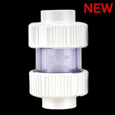 하수 역류방지 역지변 바퀴벌레 쥐 하수구 단방향, Yicai 체크 밸브 흰색 내경 25mm, 1개