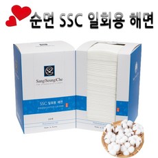 피지오 순면 상승체 SSC일회용해면100매-위생 해면 천연 거즈 솜 타올, 1개