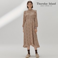 [7번][Thursday Island] 니트 소매 패턴 원피스(T218MOP258W)