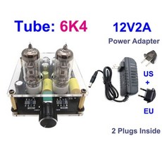 진공관 앰프 5654 진공관 프리앰프 HiFi 튜브 바일 버퍼 오디오 DC12V 6A2 6K4, [05] 6K4 12V2A, 05 6K4 12V2A, 1개