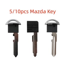 Keychannel 510pcs Uncut 자동차 스마트 키 블레이드 마즈다 M3 M6 Summit CX359 Raptor 스마트 카드 비상 키 삽입 블레이드 MAZ24, 5)10PCS B, 10개