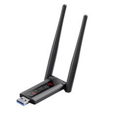 듀얼 밴드 2.4G 5G 무선 네트워크 카드 어댑터 노트북 데스크탑용 안테나 동글 AC1200 와이파이 와이파이, 01 Black