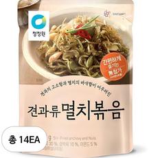 청정원 견과류 멸치볶음, 60g, 14개