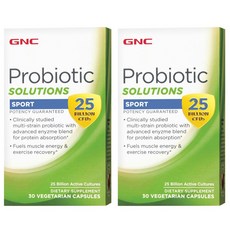GNC Probiotic Soultions Sport 25 Billion CFUs 미국 프로바이오틱 솔루션 스포츠 250억 30C 2팩, 1팩, 1