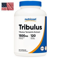미국 뉴트리코스트 트리뷸러스 1500mg 240캡슐 사포닌 남가새 추출물 Tribulus Terrestris 고함량 누트리코스트 Nutrivost, 240정, 1개