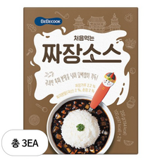 베베쿡 처음먹는 덮밥 소스, 백짜장, 200g, 3개