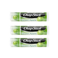 Chapstick 챕스틱 그린애플 립밤, 3개, 4g, Green Apple