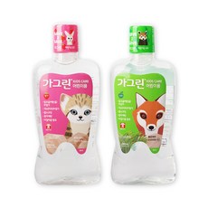 동아제약 가그린 어린이용 딸기맛 380ml + 사과맛 380ml 충치예방 불소 자일리톨 함유 구강청결제