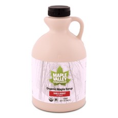 Maple Valley Pure Organic Maple Syrup 32 Oz. Grade 메이플 밸리 순수 오가닉 메이플 시럽 32온스 등급 A 다크 로버스트 메이플 시럽 *이전, 1개, 0.946l