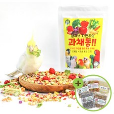 달콤한 과채동 30g 과일 채소 동결건조 간식 앵무새, 1개