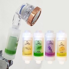 필터샤워기 비타민필터2개+1세트 녹물제거 불순물제거, 1 필터샤워기+비타민필터 레몬 2개
