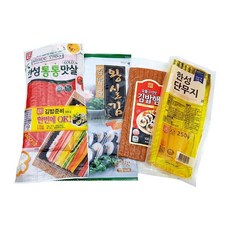 한성 김밥패키지 505g 김 햄 단무지 맛살, 1개