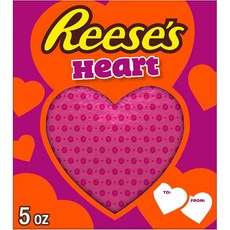 REESE'S 밀크 초콜릿 땅콩 버터 하트 발렌타인 데이 캔디 선물 상자, 1개
