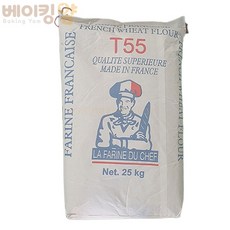 프랑스밀가루(T55선인)25kg/밀100%T55밀가루+배송비 포함