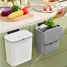 영아점빵 주방 싱크대 걸이형 쓰레기통, 그레이, 1개