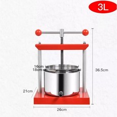 수동 과일 와인 프레스 기계 야채 필링 제거 물 주스 주방, 2. 3L