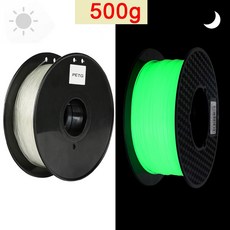 호환 3D 프린터 PETG 필라멘트 야광 투명 대리석 인쇄 승화 재료 1.75mm, 20 GlowT To G500g, 01 CHINA