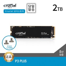 마이크론 Crucial P3 Plus M.2 NVMe SSD 2TB 대원씨티에스
