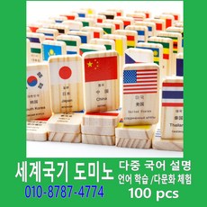 판다마켓8787 세계국기 도미노/만국기/도미노 /다문화 교구/언어 학습교구