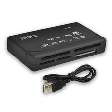 어댑터 XD 장치 20 USB 메모리 판독 SD SDHC SD 미니 SD MMC 어댑터 TF CF 리더 카드 카드 MS, 1) Black, 1개, Black