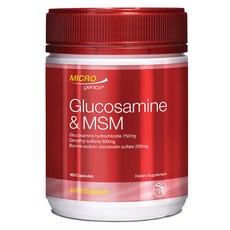 마이크로제닉스 글루코사민 MSM 180정 Microgenics Glucosamine and MSM 180 Capsules, 1개