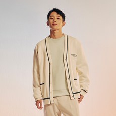 마인드브릿지 남성용 MAB 배색오버핏 가디건 MXCD2150
