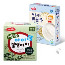 베베스트 처음에 쌀죽 + 아이차, 1세트, 85g, 흰쌀죽+아이결명자차20티백