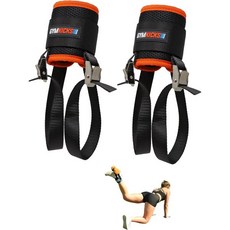짐킥스 발목 체중 부티 빌더 스트랩 | 퀵 릴리즈 조절식 덤벨 발 부착 오리지널 특허 출원 휴대용 하체 + 가방 속 글루테 운동 홈 짐 2팩