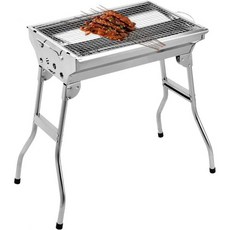 캠핑용 휴대용 그릴 BBQ 접이식 캠핑 파이어 내구성 백패킹 난로 여행용 피크닉용 쿠킹 세트 모닥불 파티오 뒤뜰