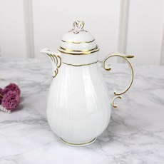 홀로하자 헝가리 왕실도자기 티팟800ml 골드, 단품