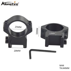 Alonefire m44 25mm 스코프 마운트 링 프로파일 20mm 레일 사냥 액세서리 확장 picatinny weaver mount