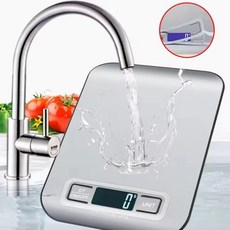 베이킹저울 LED디스플레이 무게측정 베이킹도구 5kg/1g, 단일제품, 실버, 5kg