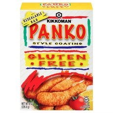 기꼬만 판코 스타일 코팅 글루텐 프리 Kikkoman Gluten Free Panko Japanese Style Bread Crumbs - 8oz