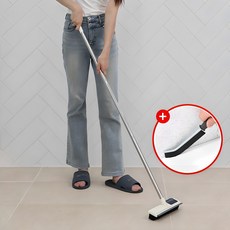 공감도구 허리 편하게 청소하는 롱 스탠드 바닥청소솔, 1개, 화이트