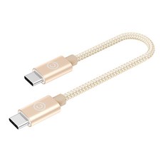 랩씨 C타입 초고속 충전 케이블(15cm) CtoC 최대 60W 안드로이드 오토, 1개, 골드, 0m