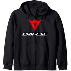 다이네즈 로고 레드 화이트 지퍼 후디, Unisex_Black | XX-Large, 1개