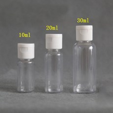 리필 가능 투명 플라스틱 병 휴대용 스퀴즈 샴푸 컨디셔너 여행 용기 10 30ml, 02 White, 1개