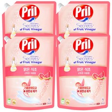 헨켈 프릴 시크릿 오브 맑은식초 주방세제 산뜻한 자몽향 파우치