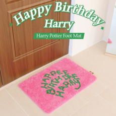 해리포터 레터링 욕실 발매트 핑크 인테리어