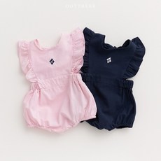오뜨베베 여름 여자아기옷 소프트 날개 슈트 (0-12m) 출산선물 백일 돌 촬영룩