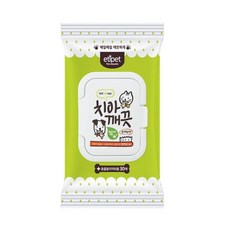 (2개)반려동물 티슈 치아 깨끗 30매, 2개