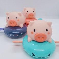 서퍼피그 아기목욕완구 수영하는피그 3컬러, 핑크