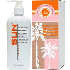 Sun Laboratories By Giesee - 탠 메인테이너 226.8g(8oz) 천연 선탠용 셀프 태너 로션 선탠 로션 탠 강화제가 포함된 선탠 태닝 로션 탠 익, 1개