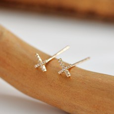 14k십자가귀걸이