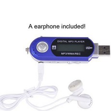 USB 고화질 음악 MP3 플레이어가있는 미니 MP3 플레이어 LCD 디스플레이 무료 이어폰이있는 FM 라디오 지원, 4GB