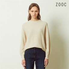 주크 소매 버튼 포인트 홀가먼트 니트 Z204KSK206 CR